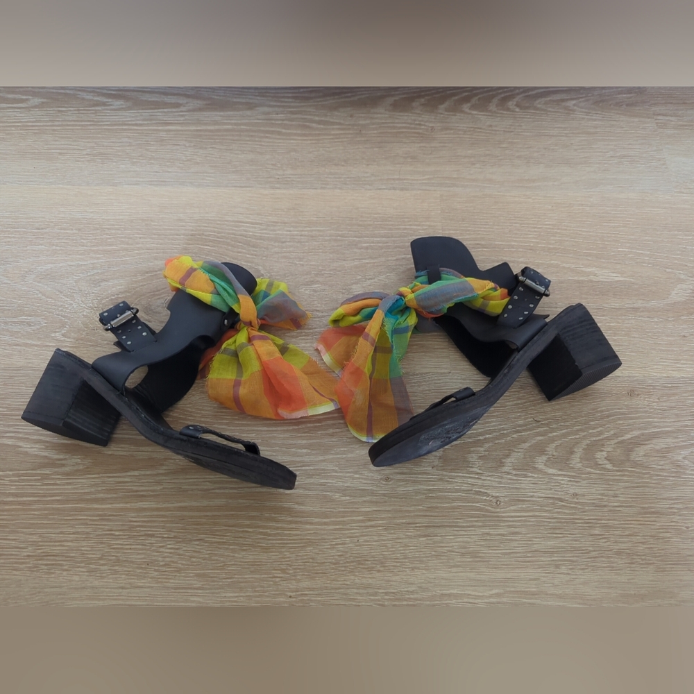 Free People Happiness Heeled Studded Sandals Size 38